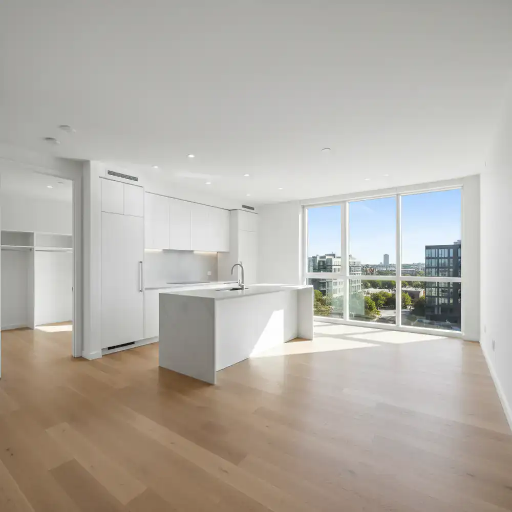 Empty bright apartment ready for move in
