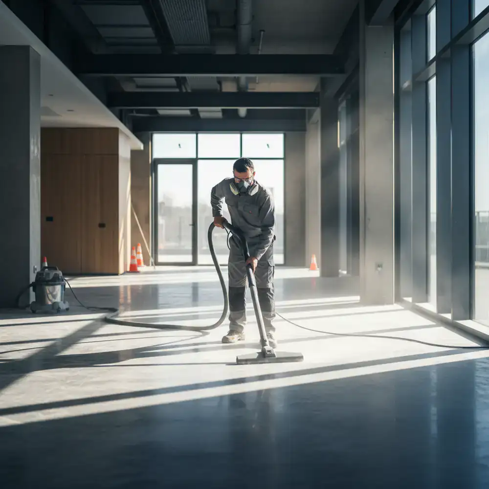 Cleaning up construction dust